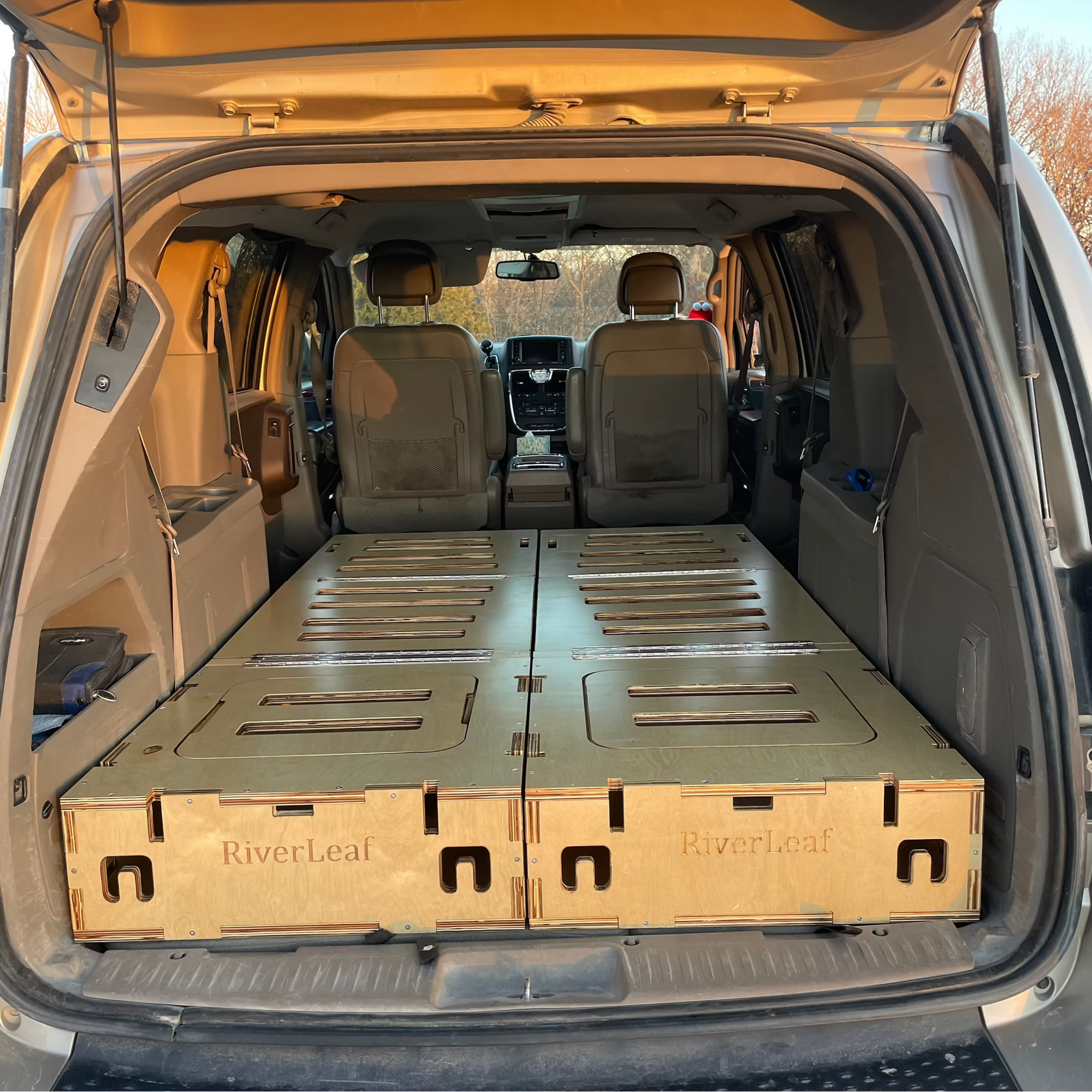 Minivan Sleeping Platform|Removable, Easy Install ,No-Drill Camper Bed ...