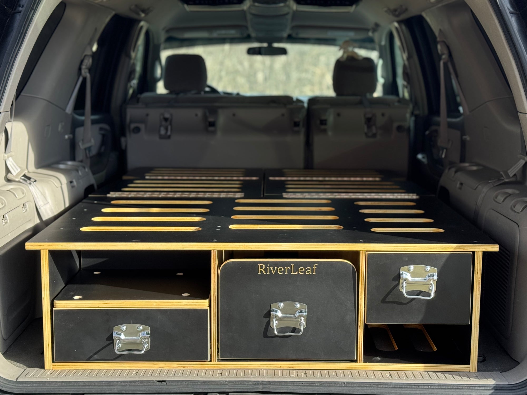 The Grand Teton - Bed Platform + Storage + Kitchen Minivan Conversion ...