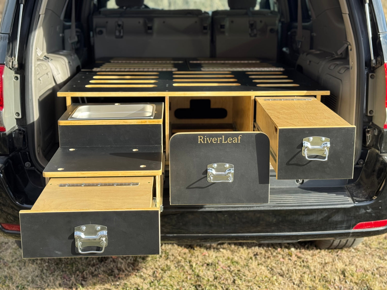 The Grand Teton - Bed Platform + Storage + Kitchen Minivan Conversion ...